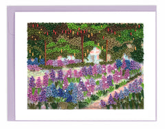 Quilled Artist Series - The Artist's Garden at Giverny, Monet Greeting Card