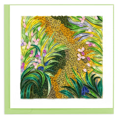 Quilled Artist Series - The Path through the Irises, Monet Greeting Card