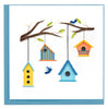 Quilled Birdhouse Tree Greeting Card
