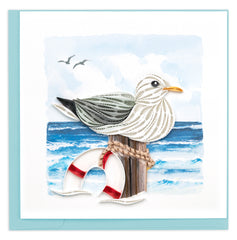 Quilled Seagul Greeting Card