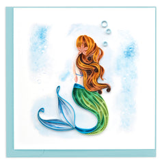 Quilled Mermaid Greeting Card