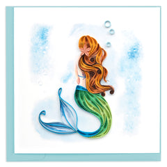 Quilled Mermaid Greeting Card