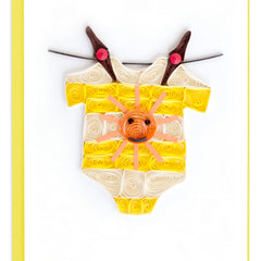 Quilled Newborn Gift Enclosure Mini Card