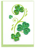 Quilled Shamrocks Gift Enclosure Mini Card