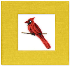 Quilled Cardinal Sticky Note Pad Cover