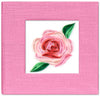 Quilled Pink Rose Sticky Note Pad Cover