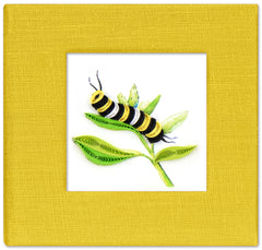 Quilled Caterpillar Sticky Note Pad Cover