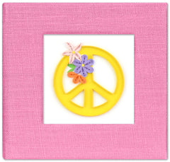 Quilled Peace Sign Sticky Note Pad Cover