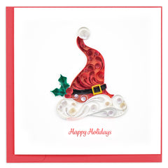 Quilled Santa Hat Christmas Card