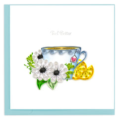 Quilled Feel Better Greeting Card