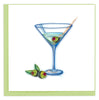 Quilled Gin Martini Greeting Card