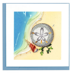 Quilled Sand Dollar Greeting Card