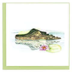 Quilled Alligator Greeting Card