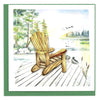 Quilled Adirondack Lake Greeting Card