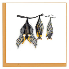 Quilled Halloween Bats Card
