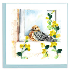 Quilled Mourning Dove Greeting Card