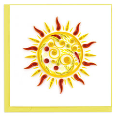 Quilled Sun Greeting Card