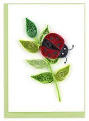 Quilled Ladybug Gift Enclosure Mini Card