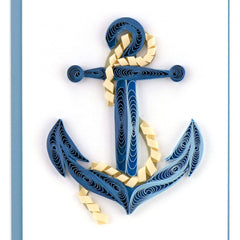 Quilled Anchor Gift Enclosure Mini Card
