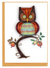 Quilled Owl Gift Enclosure Mini Card