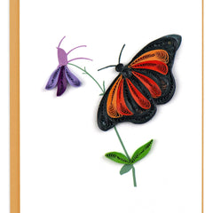 Quilled Monarch Butterfly Gift Enclosure Mini Card