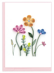 Quilled Wildflowers Gift Enclosure Mini Card