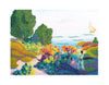 Art-Size Artist Series - Two Women by the Shore, Mediterranean, Cross