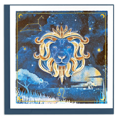Quilled Leo Greeting Card