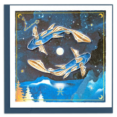 Quilled Pisces Greeting Card