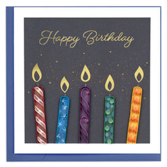 Quilled Make-a-Wish Candles Greeting Card