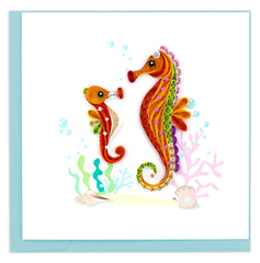 Quilled Seahorse Greeting Card
