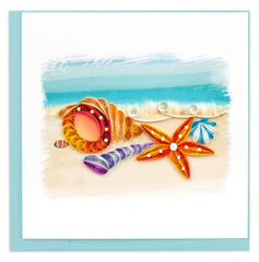 Quilled Seashells Greeting Card