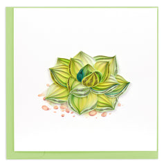 Quilled Succulent Plant Greeting Card
