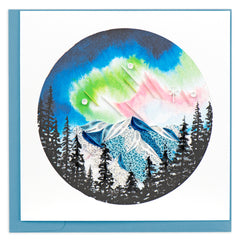 Quilled Northern Lights Greeting Card