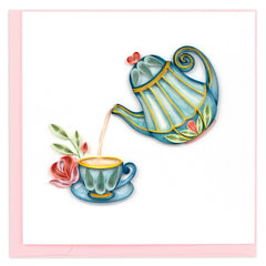 Quilled Afternoon Tea Greeting Card