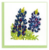 Quilled Bluebonnets Greeting Card
