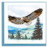 Quilled Soaring Eagle Greeting Card