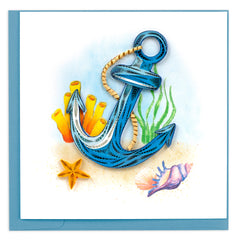 Quilled Anchor Greeting Card