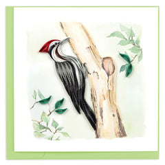 Quilled Pileated Woodpecker Greeting Card