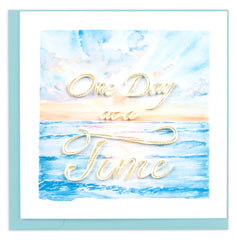 Quilled One Day at a Time Greeting Card