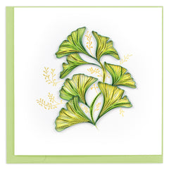 Quilled Ginkgo Leaves Greeting Card