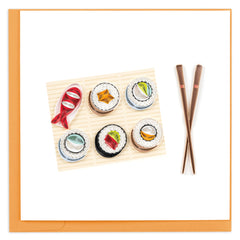 Quilled Sushi Greeting Card