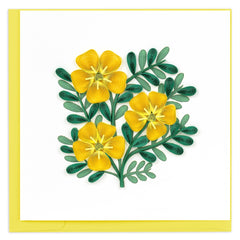 Quilled Al Samer Flower Greeting Card