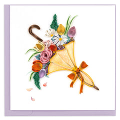 Quilled April Showers Greeting Card