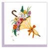 Quilled April Showers Greeting Card