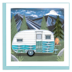 Quilled Camper Greeting Card