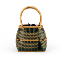 Hand-woven Bamboo Bag | Gone to Market (Green)