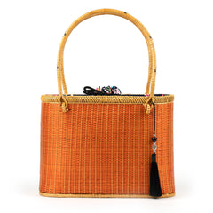 Hand-woven Bamboo Bag | Essential Pocketbook (Camel)