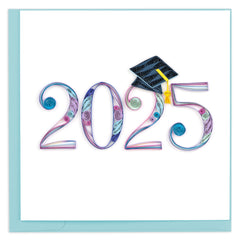 Quilled 2025 Grad Greeting Card