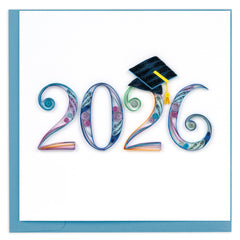 Quilled 2026 Grad Greeting Card